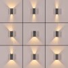 Hoods outdoor wall light, Up & Down Light, wall light LED anthracite, 1-light source