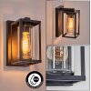 Portalis outdoor wall light black, 1-light source