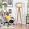 Chellas floor lamp, Reading light Ecru, black, 1-light source