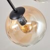 Gastor ceiling light 87 cm black, 8-light sources