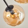 Gastor ceiling light 87 cm black, 8-light sources