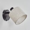 Bassagoda wall light, wall spotlight black, 1-light source