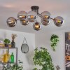 Gastor ceiling light 87 cm chrome, 8-light sources