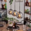 Ripoll pendant light Smoke-coloured, 3-light sources