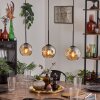 Ripoll pendant light Amber, 3-light sources