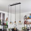 Ripoll pendant light Amber, clear, 3-light sources