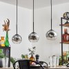 Ripoll pendant light chrome, clear, 3-light sources