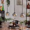 Ripoll pendant light chrome, clear, 3-light sources