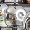 Ripoll pendant light chrome, clear, 3-light sources