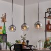 Ripoll pendant light chrome, clear, 3-light sources