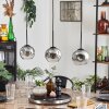 Ripoll pendant light chrome, clear, 3-light sources