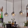 Ripoll pendant light clear, Smoke-coloured, 3-light sources