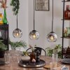 Ripoll pendant light clear, Smoke-coloured, 3-light sources