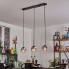 Ripoll pendant light clear, Smoke-coloured, 3-light sources