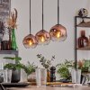 Ripoll pendant light clear, coppery, 3-light sources