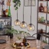 Koyoto pendant light Amber, clear, 3-light sources