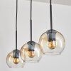 Koyoto pendant light Amber, clear, 3-light sources