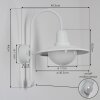 Pohei outdoor wall light white, 1-light source, Motion sensor