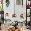 Koyoto pendant light clear, coppery, 3-light sources