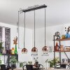 Koyoto pendant light clear, coppery, 3-light sources