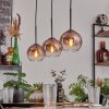 Koyoto pendant light clear, coppery, 3-light sources