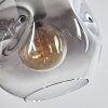 Ripoll pendant light clear, Smoke-coloured, 3-light sources