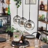 Ripoll pendant light clear, Smoke-coloured, 3-light sources