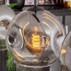 Ripoll pendant light clear, Smoke-coloured, 3-light sources