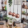 Koyoto pendant light coppery, 3-light sources