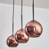 Koyoto pendant light coppery, 3-light sources