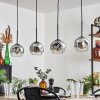 Ripoll pendant light chrome, clear, 4-light sources