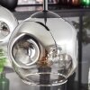 Ripoll pendant light chrome, clear, 4-light sources