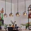 Ripoll pendant light chrome, clear, 4-light sources