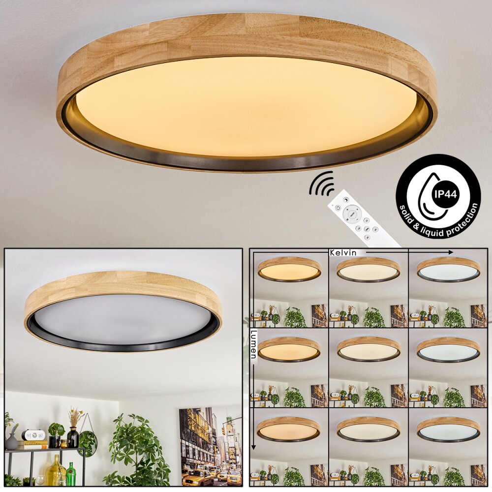 Melstad ceiling light LED Ecru, white, 1-light source, Remote control main product photo