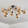 Gastor ceiling light 83 cm Amber, 10-light sources