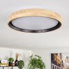 Melstad ceiling light LED Ecru, black, white, 1-light source