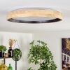 Melstad ceiling light LED Ecru, black, white, 1-light source