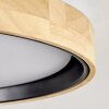 Melstad ceiling light LED Ecru, black, white, 1-light source