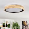 Melstad ceiling light LED Ecru, black, white, 1-light source