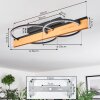 Pompu ceiling light LED Ecru, black, 1-light source