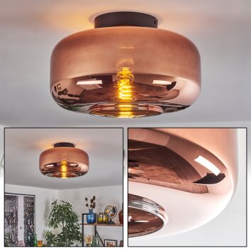 Boza ceiling light coppery, 1-light source