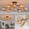 Gastor ceiling light Amber, clear, 12-light sources