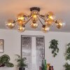 Gastor ceiling light Amber, clear, 12-light sources