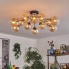 Gastor ceiling light Amber, clear, 12-light sources