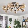 Gastor ceiling light Amber, clear, 12-light sources