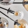 Gastor ceiling light 91 cm Amber, clear, Smoke-coloured, 12-light sources