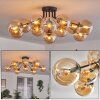 Gastor ceiling light 91 cm Amber, 12-light sources