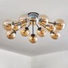 Gastor ceiling light 91 cm Amber, 12-light sources