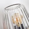 Telhais table lamp, Reading light black, transparent, clear, 1-light source