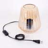 Telhais table lamp, Reading light amber, black, 1-light source